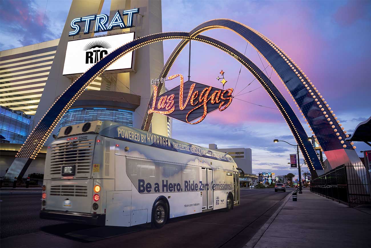 Las Vegas reçoit ses premiers bus à hydrogène