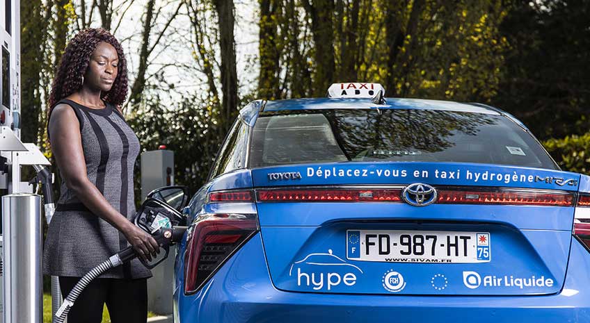 Total investit dans le taxi à hydrogène