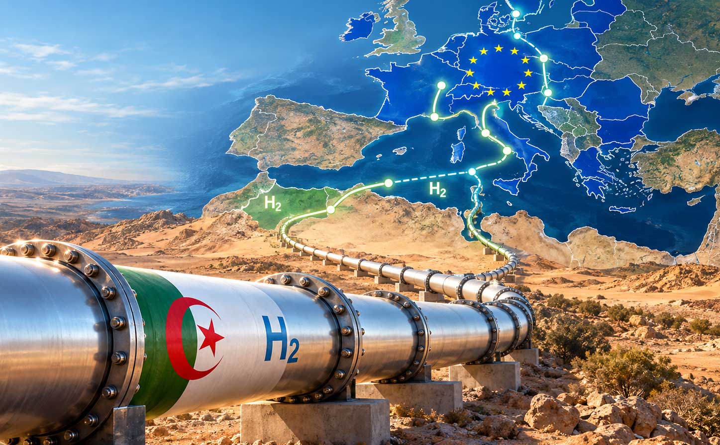 3 300 kilom&egrave;tres... l'Alg&eacute;rie avance sur son grand corridor hydrog&egrave;ne vers l'Europe