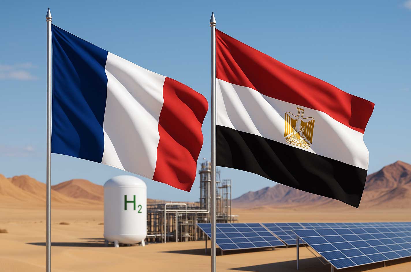 La France investit dans l'hydrogène vert en Egypte