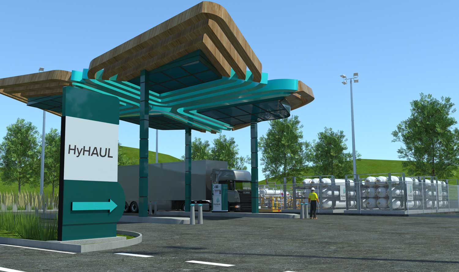 Au Royaume-Uni, ce consortium va d&eacute;ployer plusieurs dizaines de poids lourds &agrave; hydrog&egrave;ne