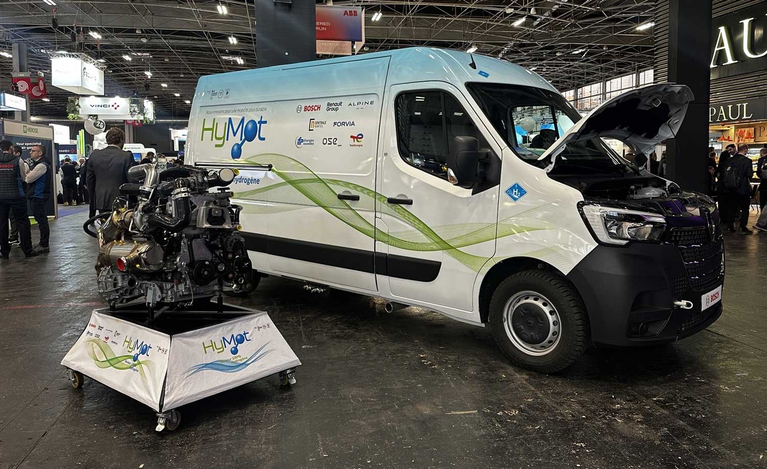 Avec HyMot, Bosch mise sur le moteur hydrog&egrave;ne pour d&eacute;carboner les v&eacute;hicules utilitaires