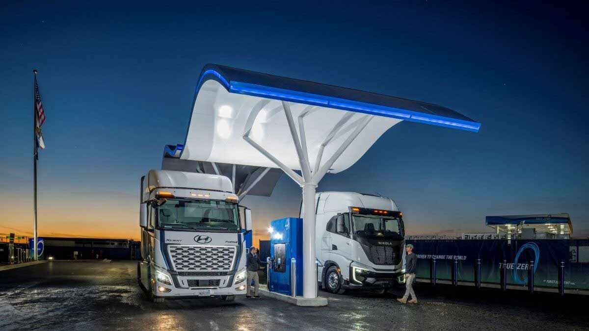 En Californie, cette station hydrogène XXL pourra accueillir 200 poids lourds par jour