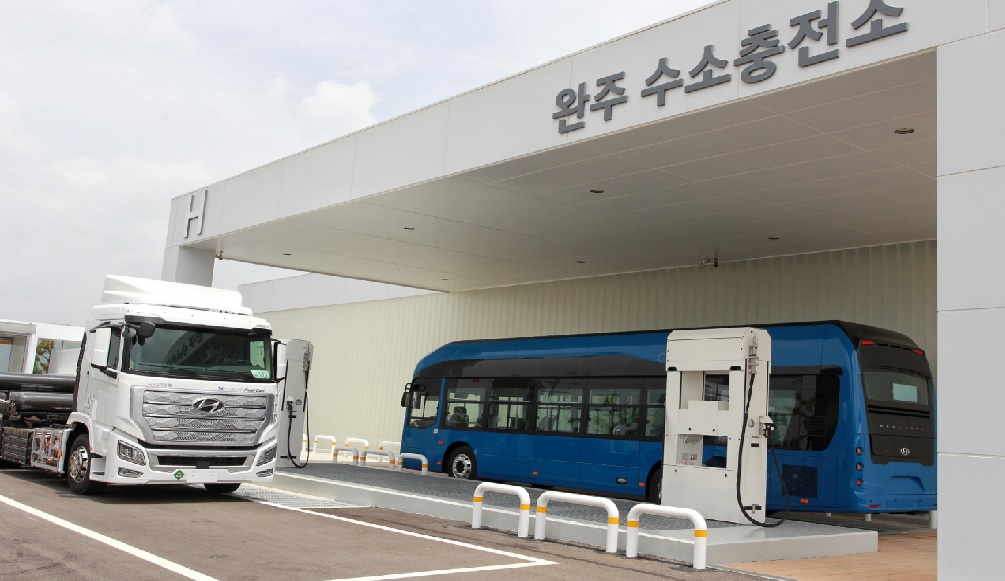 Corée du Sud : une première station hydrogène pour les véhicules lourds