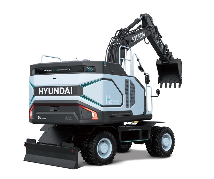 Avec ce projet, Hyundai veut prouver que l'hydrog&egrave;ne solide peut remplacer le diesel sur les chantiers