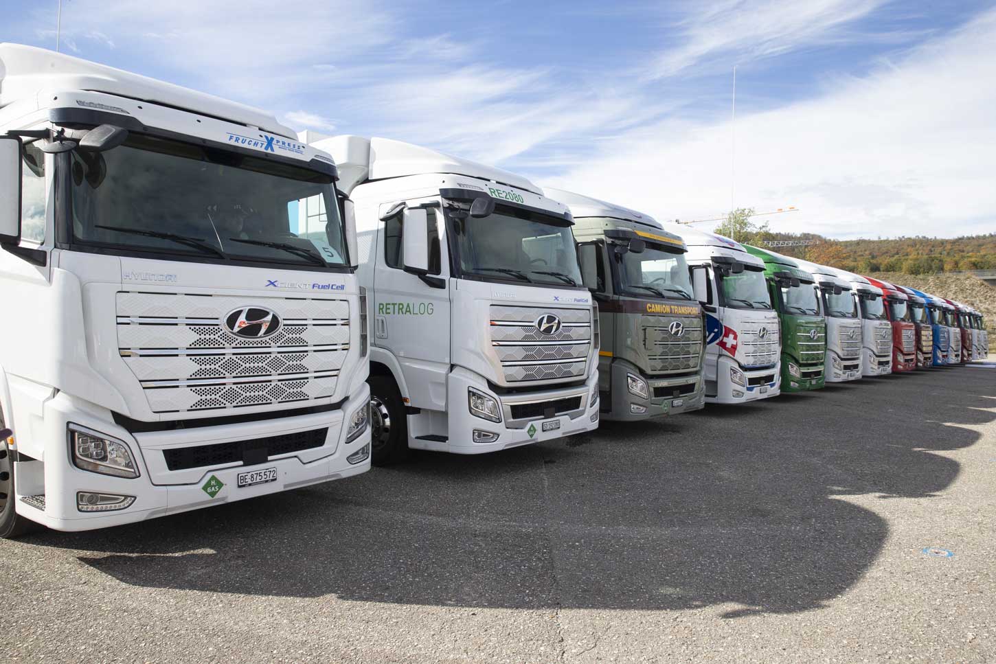 En Suisse, les camions hydrogène de Hyundai cumulent 5 millions de km !