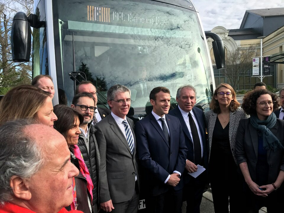 Bus hydrogène : Emmanuel Macron à Pau pour l'inauguration de Fébus
