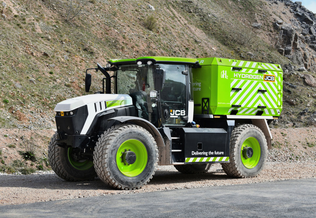 JCB présente sa station hydrogène mobile