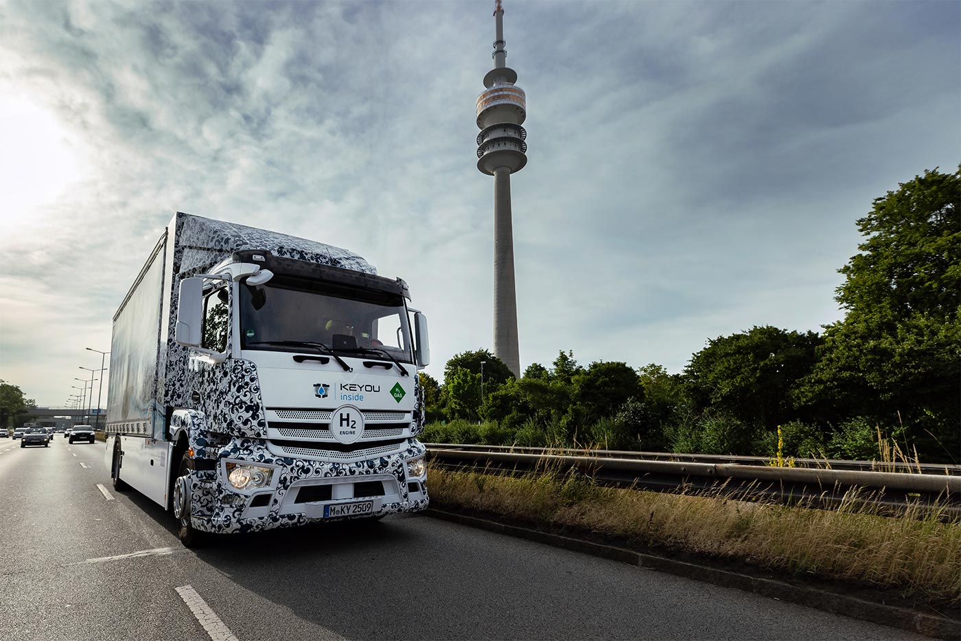KEYOU livre son premier camion porteur 18 tonnes à moteur hydrogène