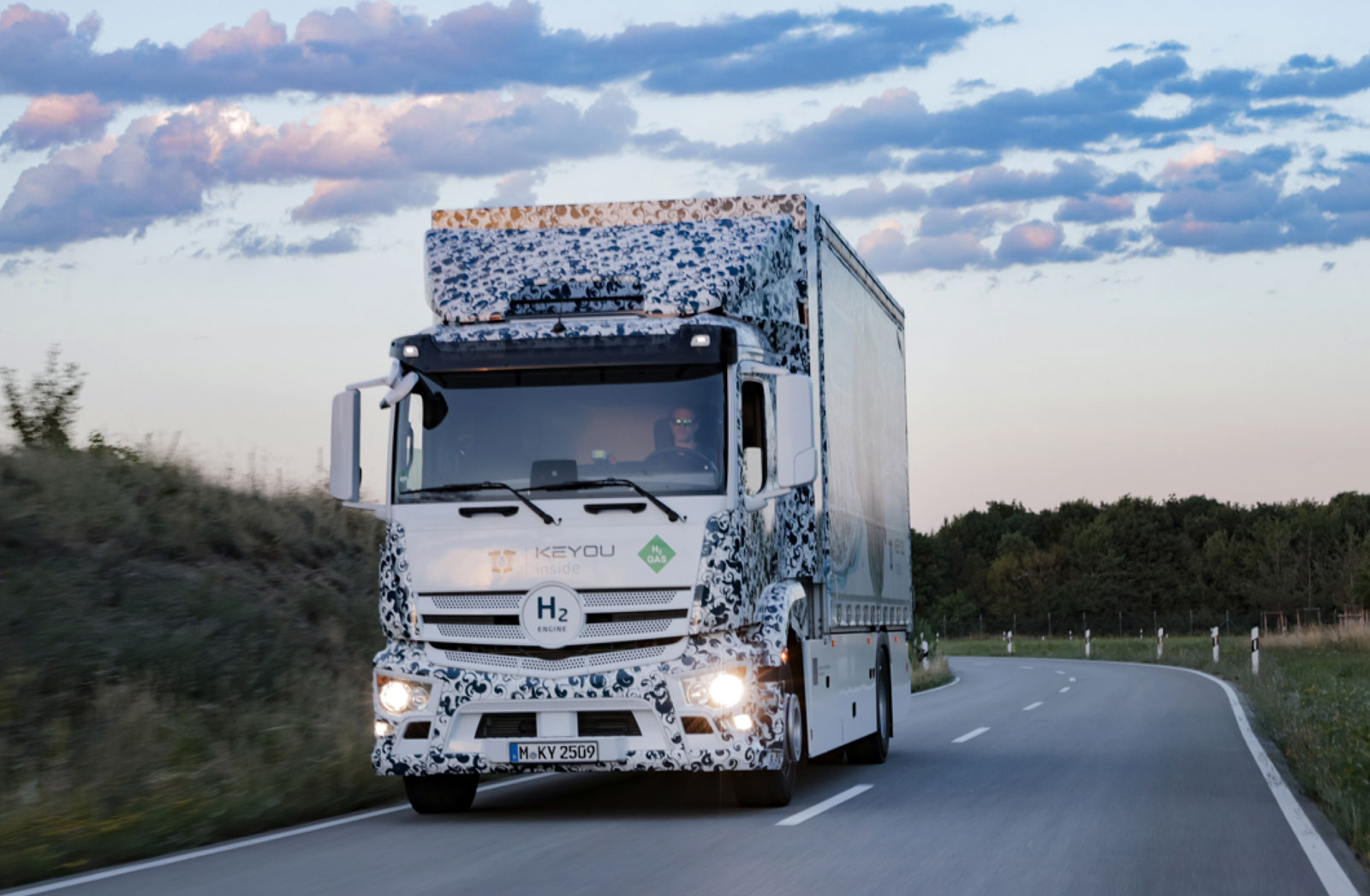 Les camions à moteur hydrogène deux fois moins bruyants que leurs  homologues diesel