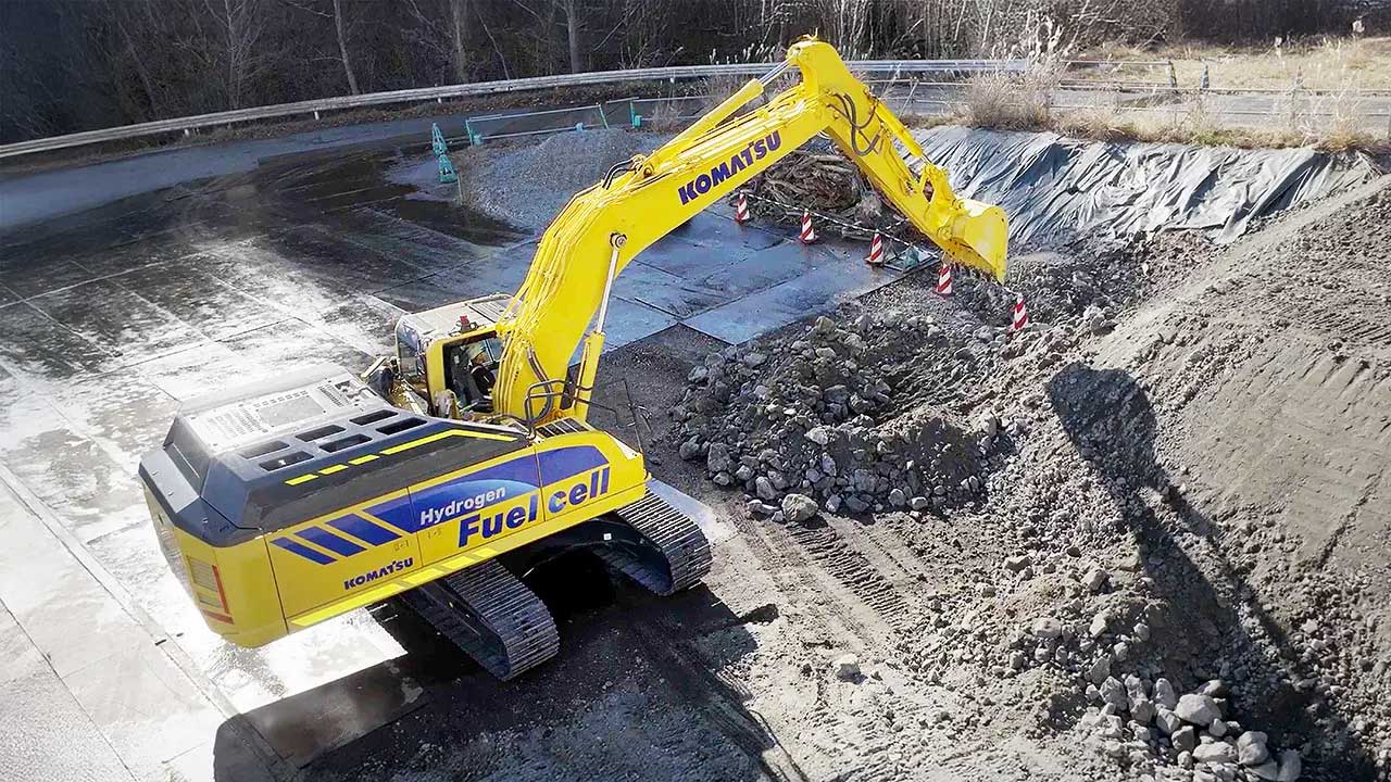 Au Japon, Komatsu valide sa pelle &agrave; pile &agrave; hydrog&egrave;ne