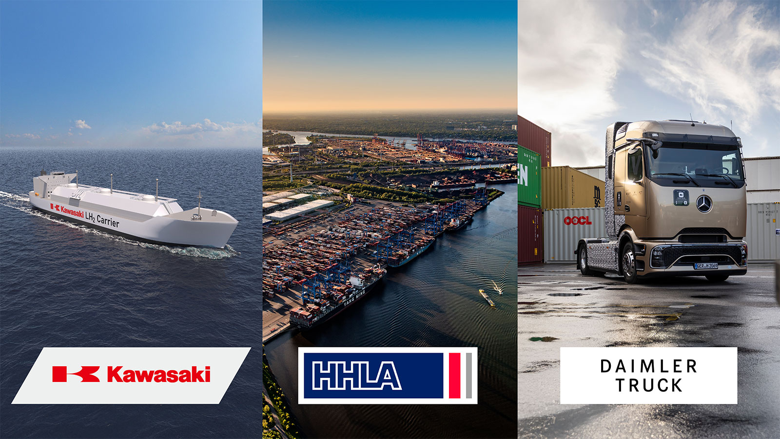 Daimler, HHLA et Kawasaki s'allient pour l'importation d'hydrogène liquide en Europe