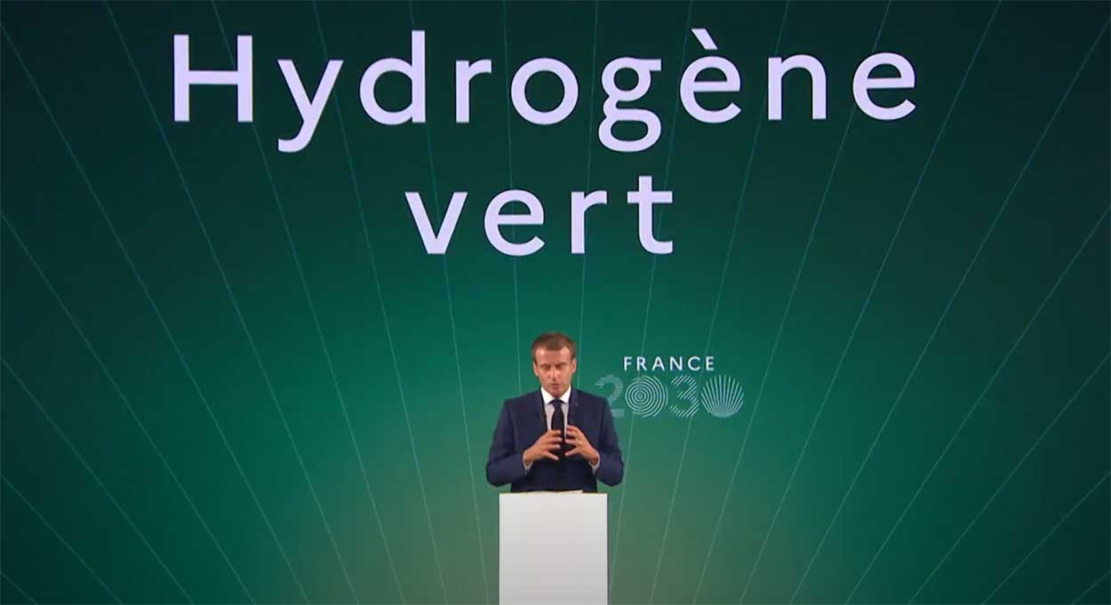 France 2030 : l'hydrogène vert priorité d'Emmanuel Macron