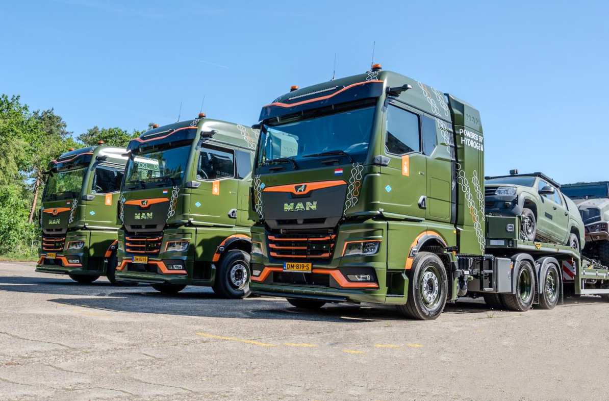 Aux Pays-Bas, l'arm&eacute;e mise sur le moteur hydrog&egrave;ne pour tourner la page du diesel