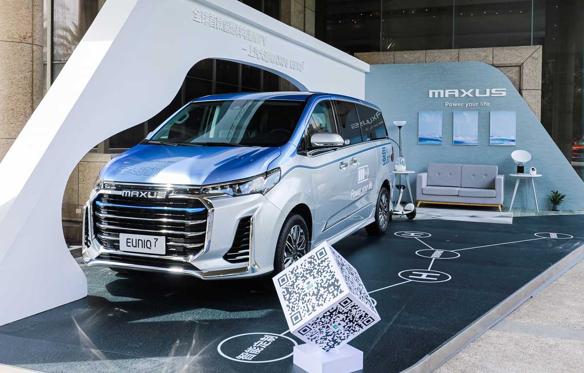 Maxus EUNIQ 7 : le chinois SAIC présente un monospace à hydrogène 