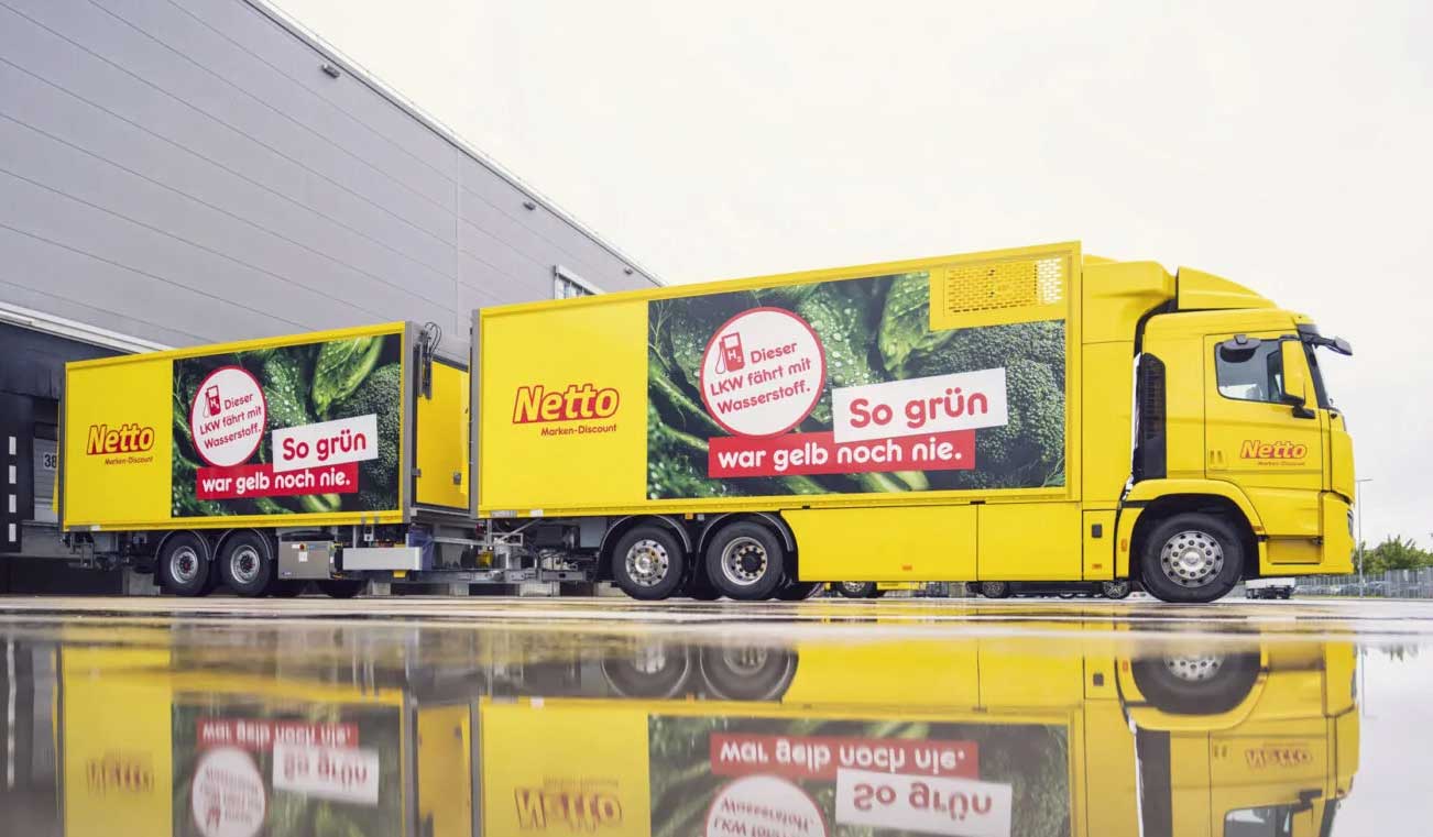 En Allemagne, Netto teste ses premiers camions à hydrogène