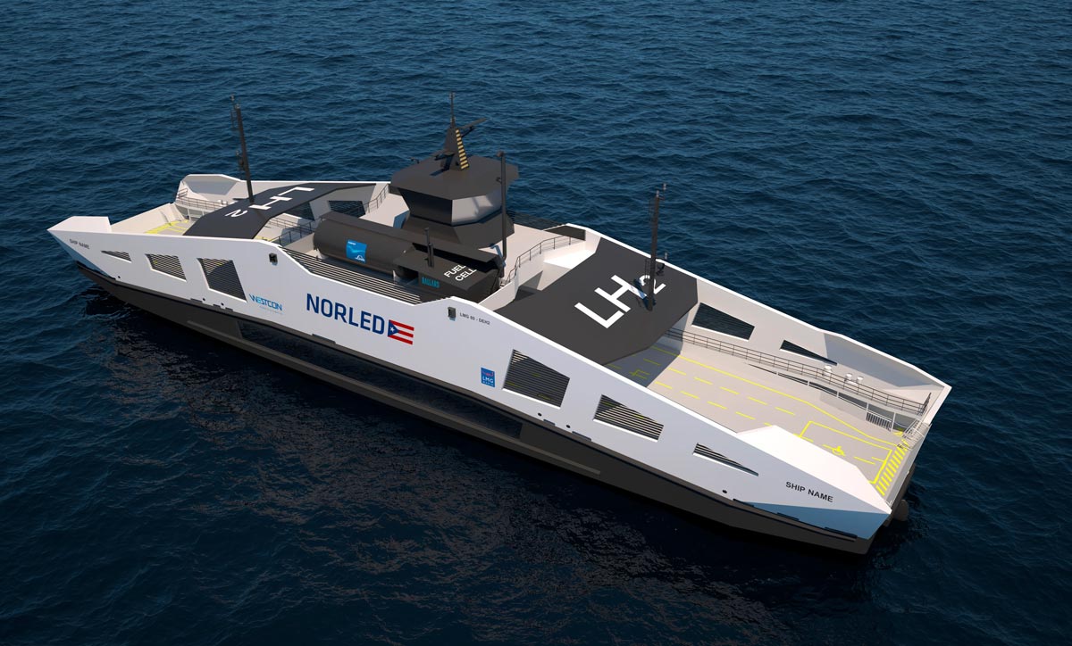 Linde alimentera en hydrogène liquide le futur ferry de Norled