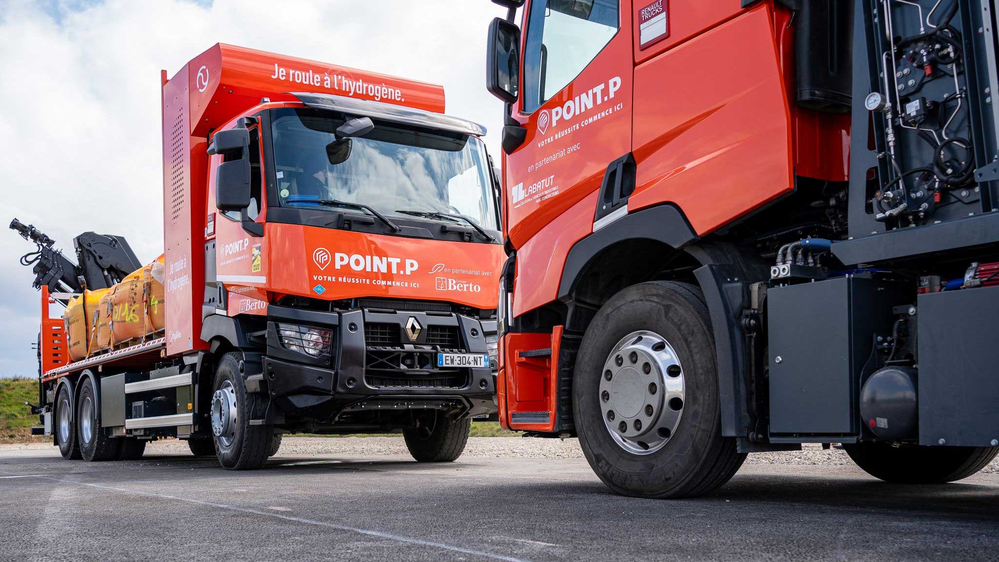 Berto et Point P présentent leur premier camion à hydrogène
