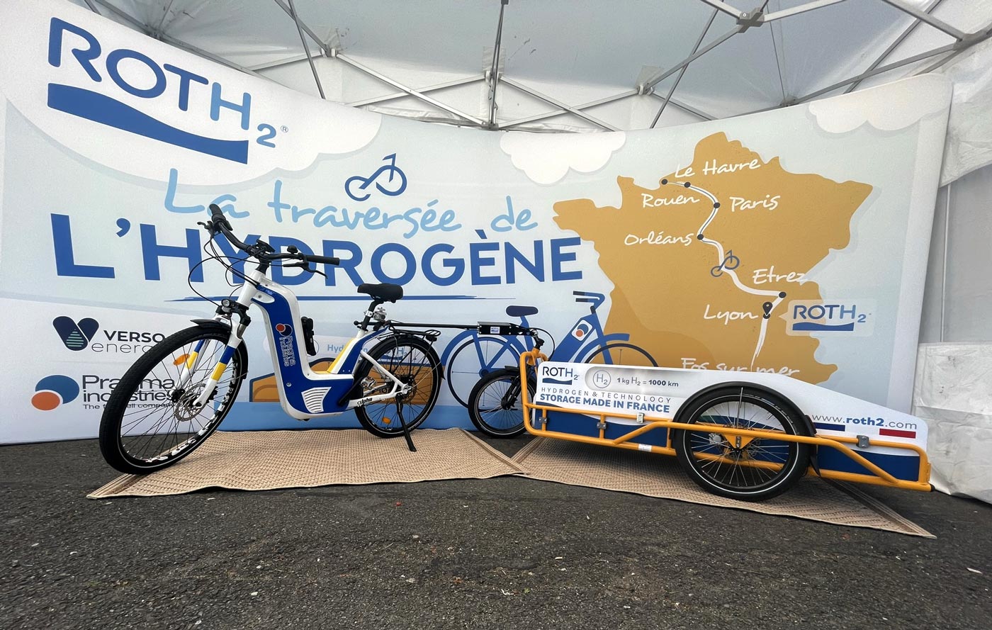 Ce vélo va traverser la France avec un kilo d'hydrogène