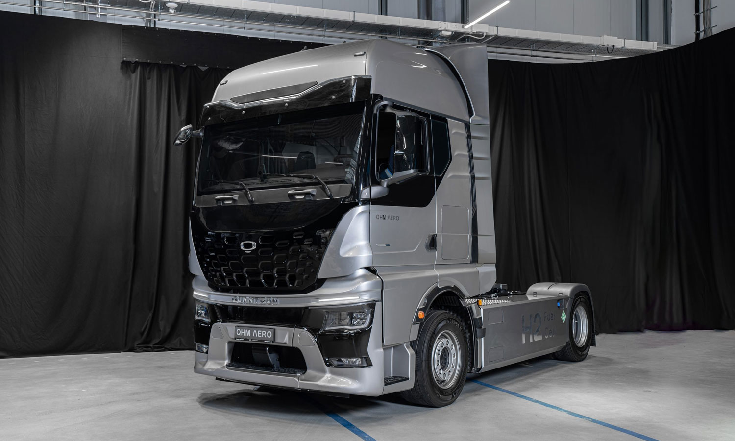 Quantron révèle son camion à hydrogène : jusqu'à 1500 km d'autonomie