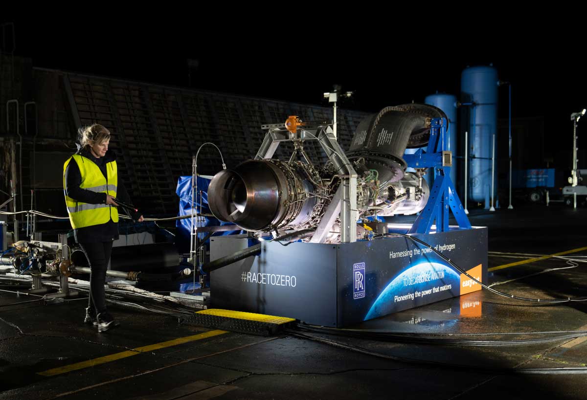 Moteur hydrogène : Easyjet et Rolls-Royce testent un premier réacteur 