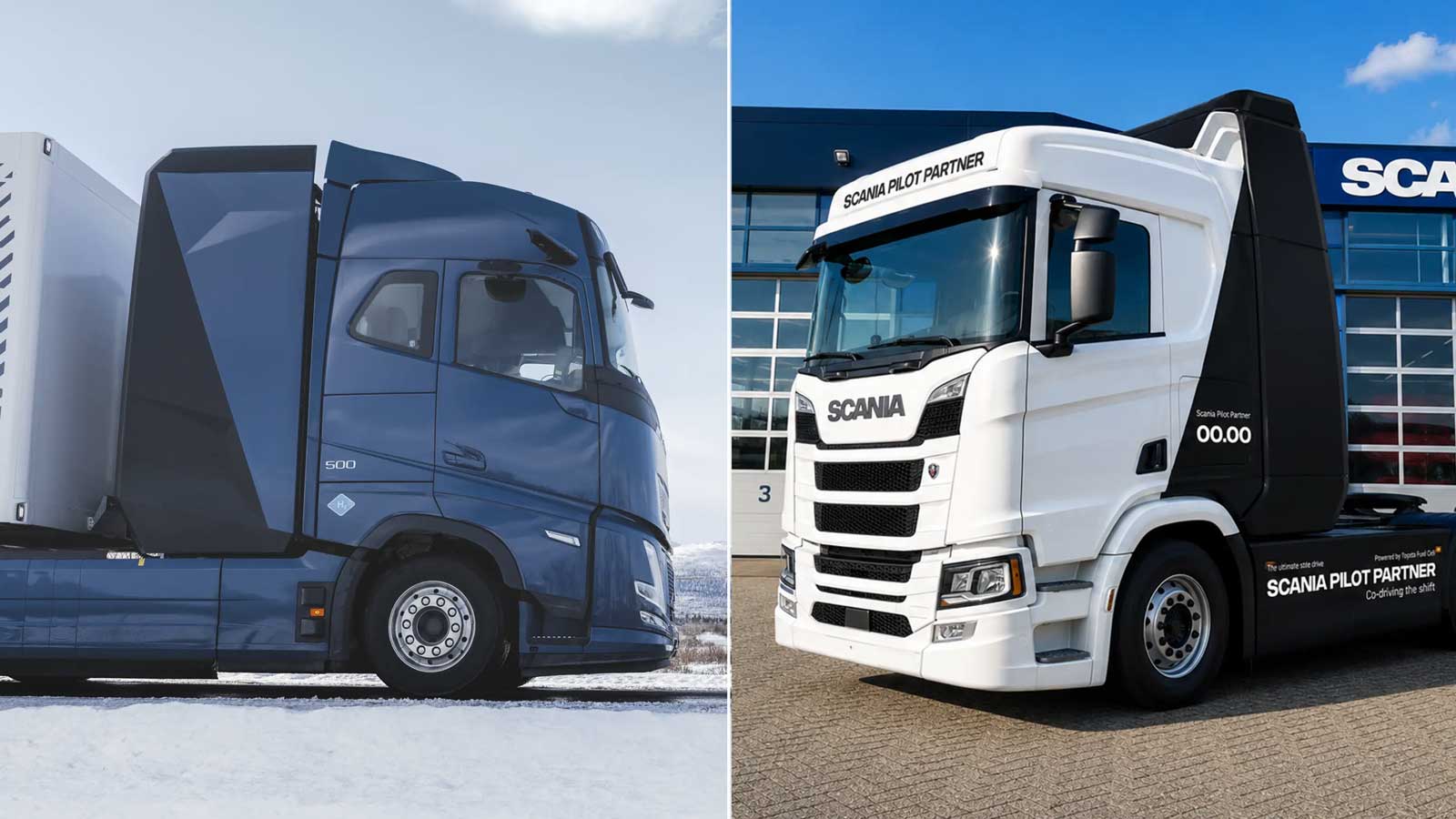 Camions hydrog&egrave;ne : Volvo et Scania passent aux essais grandeur nature en Su&egrave;de