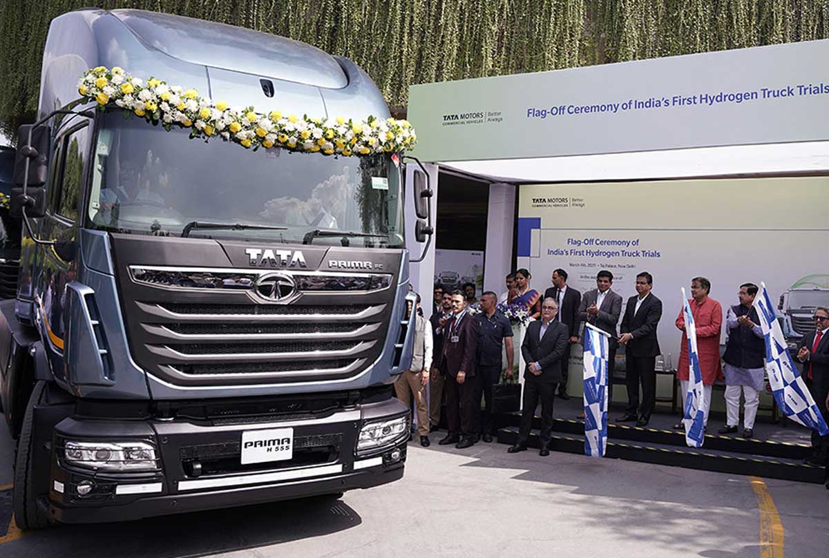 Tata Motors teste toujours ses camions &agrave; hydrog&egrave;ne, mais l'&eacute;lectrique prend d&eacute;j&agrave; une longueur d'avance