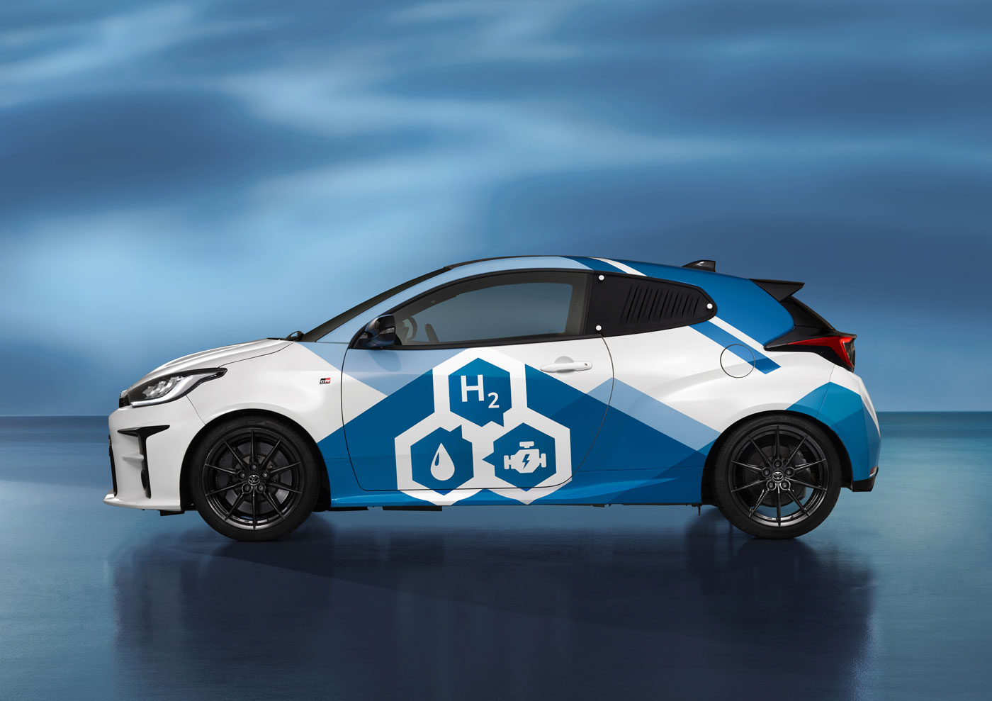 Une Toyota Yaris GR à moteur hydrogène