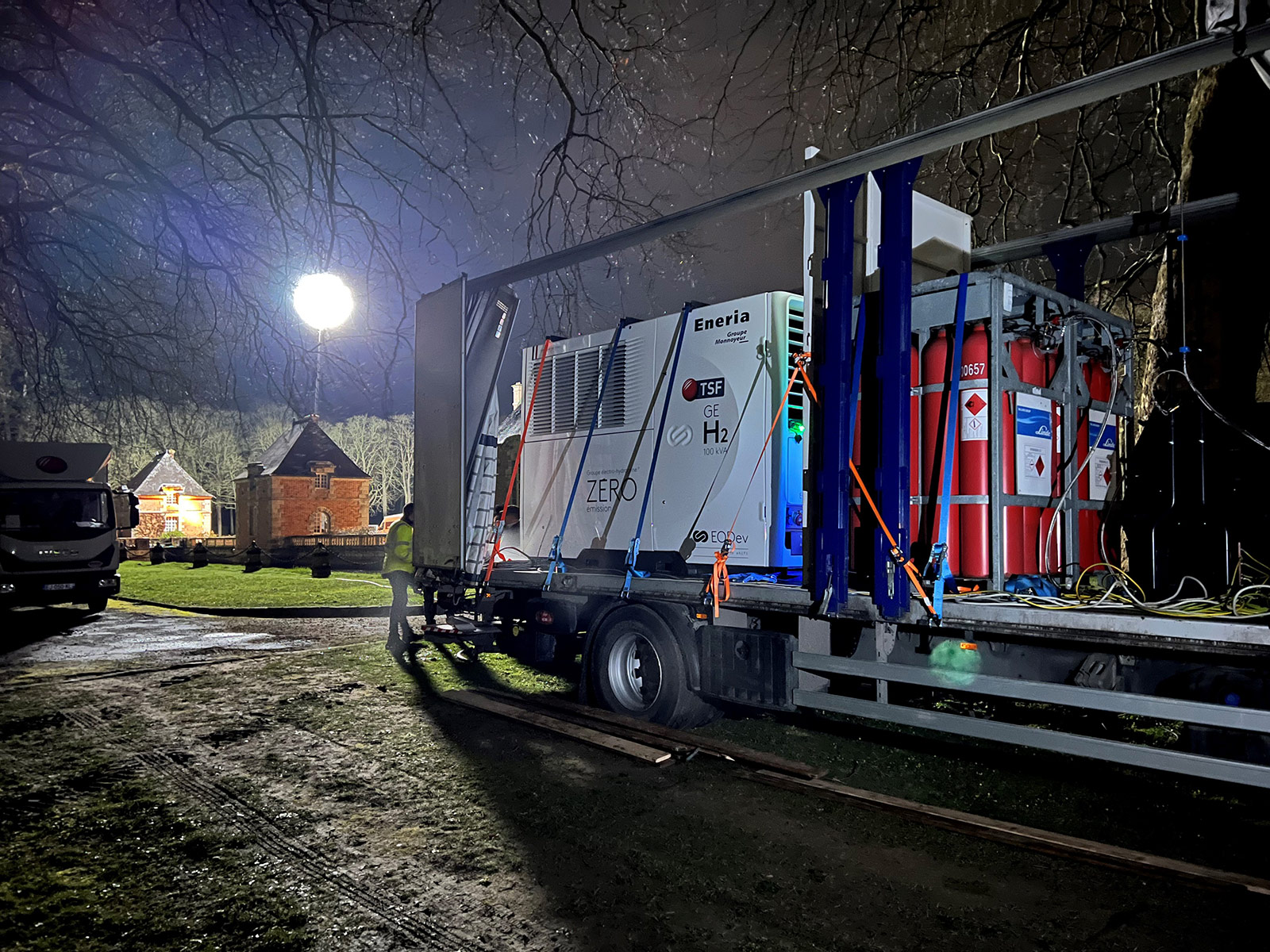 Générateur électrique mobile équipé d'une pile à hydrogène