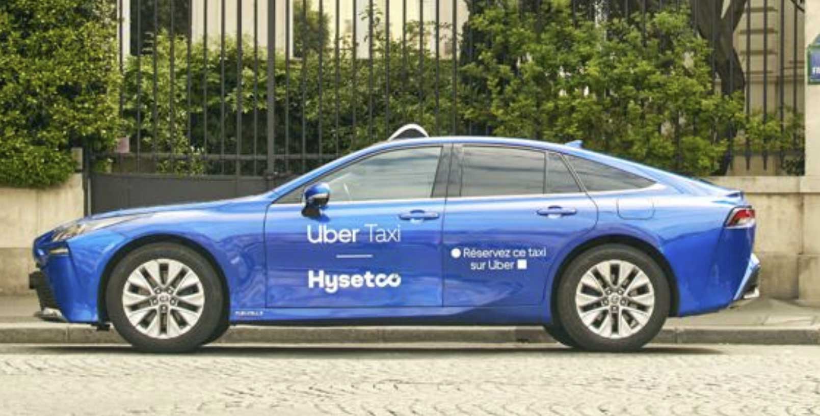 A Paris, Uber fait le pari de l'hydrog&egrave;ne pour ses taxis premium