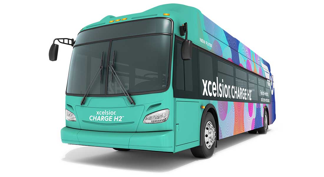 Amérique du Nord : New Flyer dévoile son premier bus à hydrogène