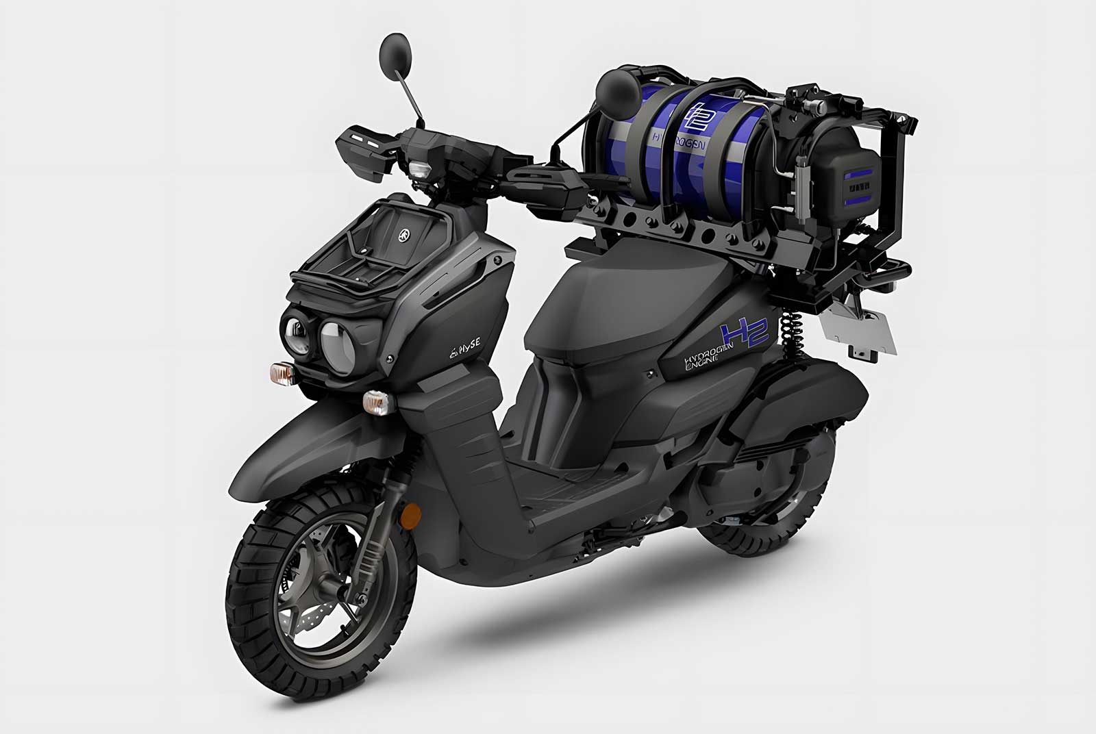 A moteur hydrogène, ce scooter Yamaha intègre un réservoir XXL